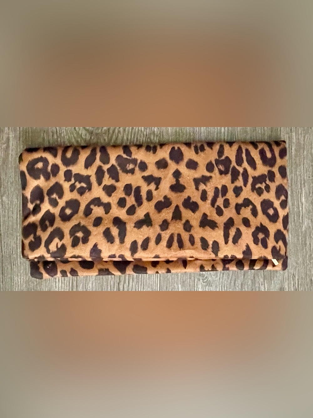 🐆 NWOT Shiraleah Leopard Print Fold-Over Clutch 🐆